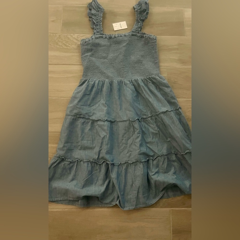 J. Crew Sleeveless Ruffled Tiered Sundress